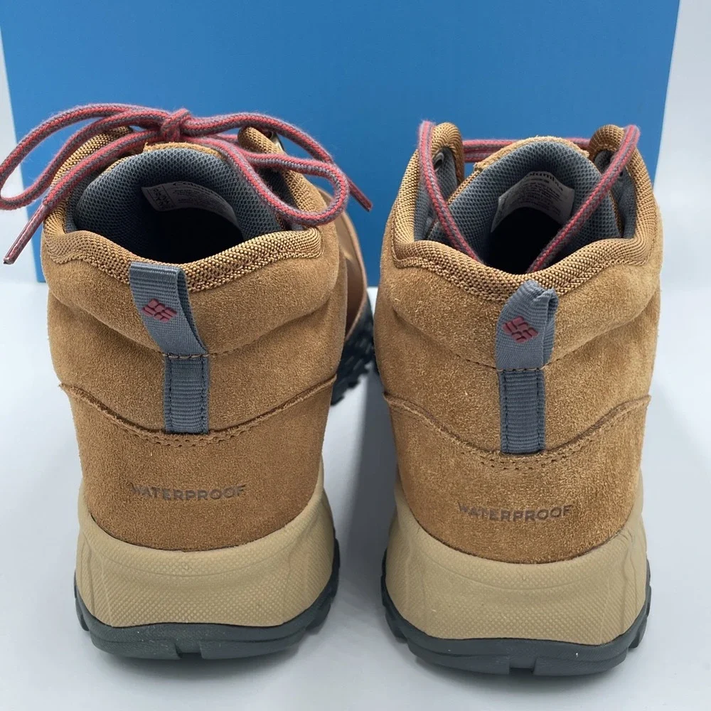 Columbia Men's Sz 9 Fairbanks Mid Omni-Heat Boot Elk Rusty Tan Waterproof NEW